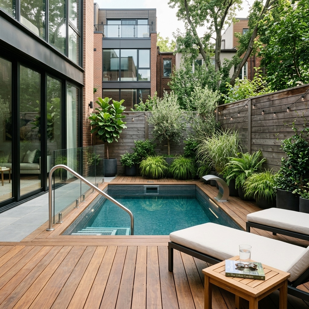 Custom backyard pool build